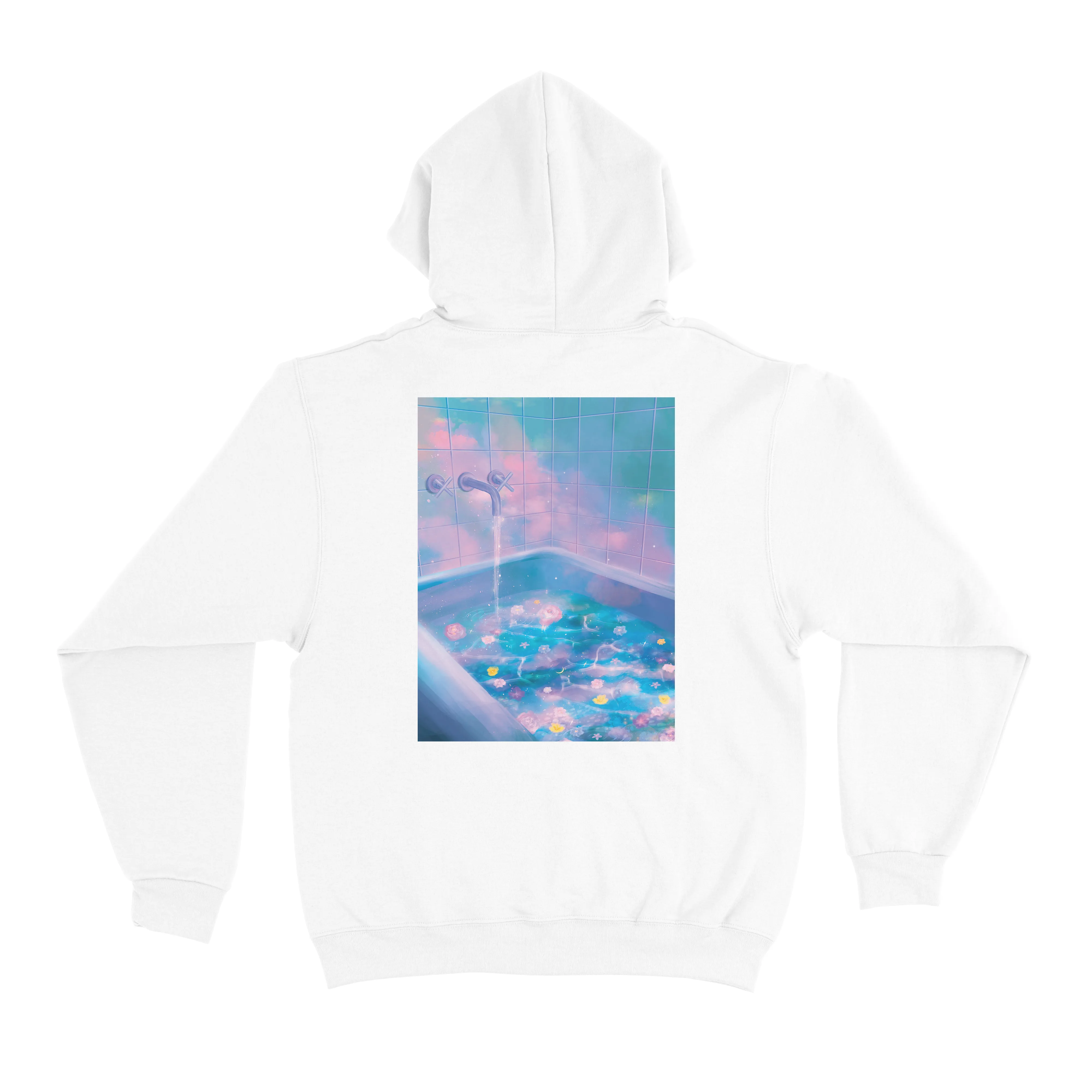 "Fairy Bath" Basic Hoodie White