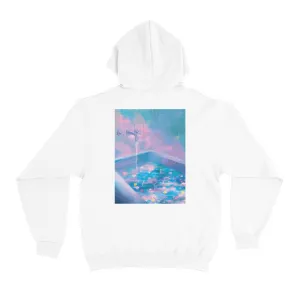 "Fairy Bath" Basic Hoodie White