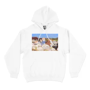 "Free Ride" Basic Hoodie White