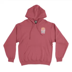 "Fries & Cereal" Basic Hoodie White/Pink