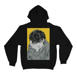 "Gray Feeling" Basic Hoodie Black/White
