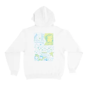 "Happy Days" Basic Hoodie White