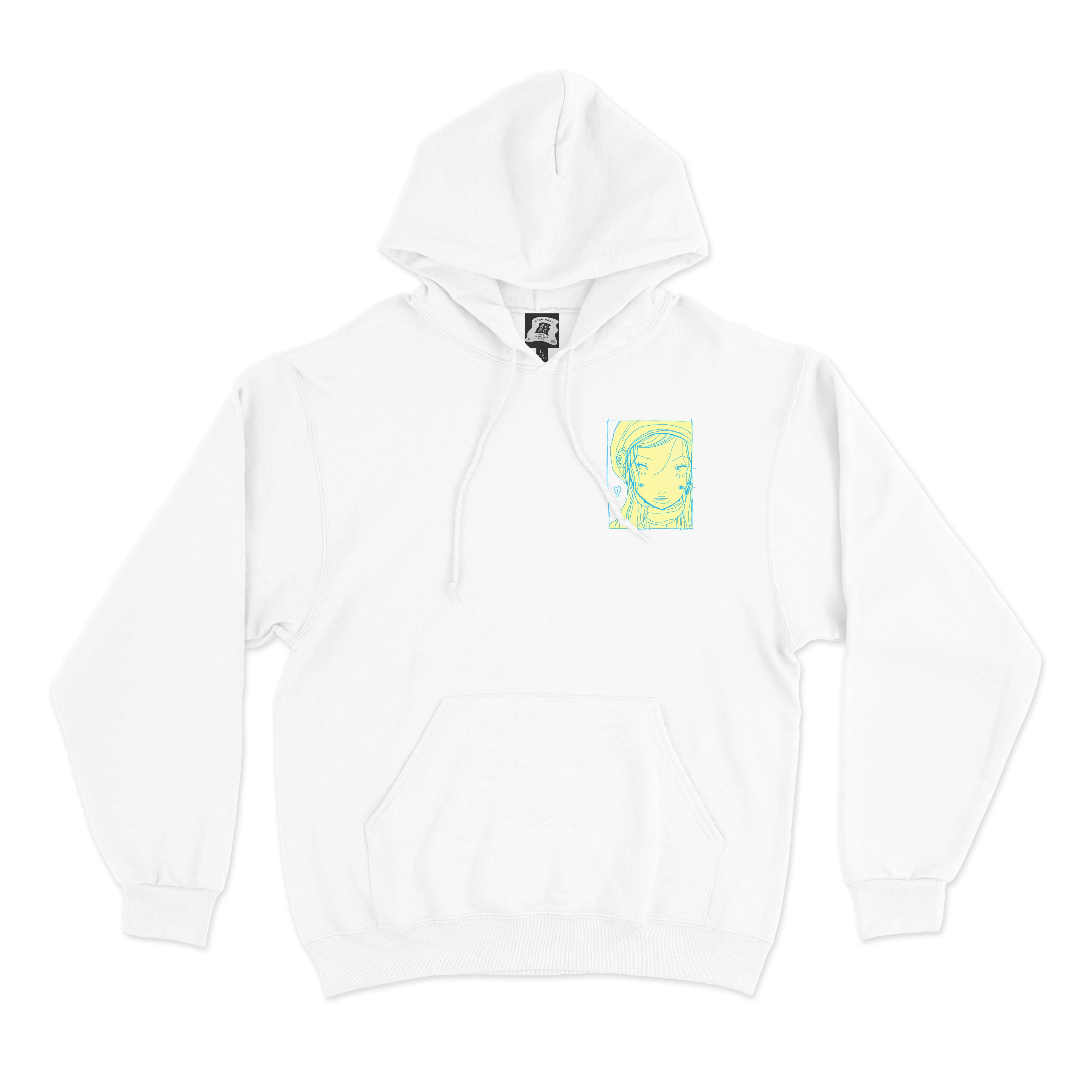"Happy Days" Basic Hoodie White