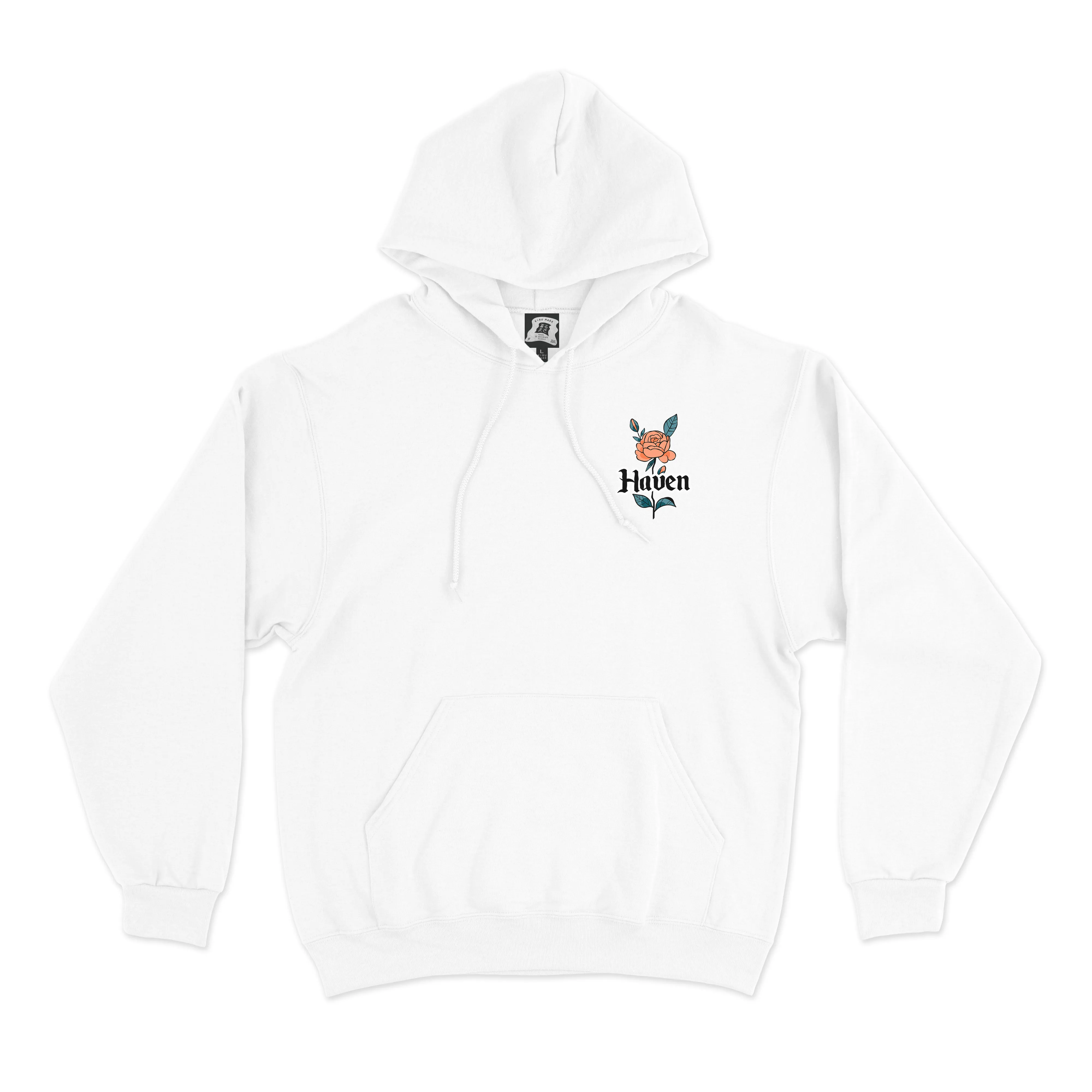 "Haven" Basic Hoodie White