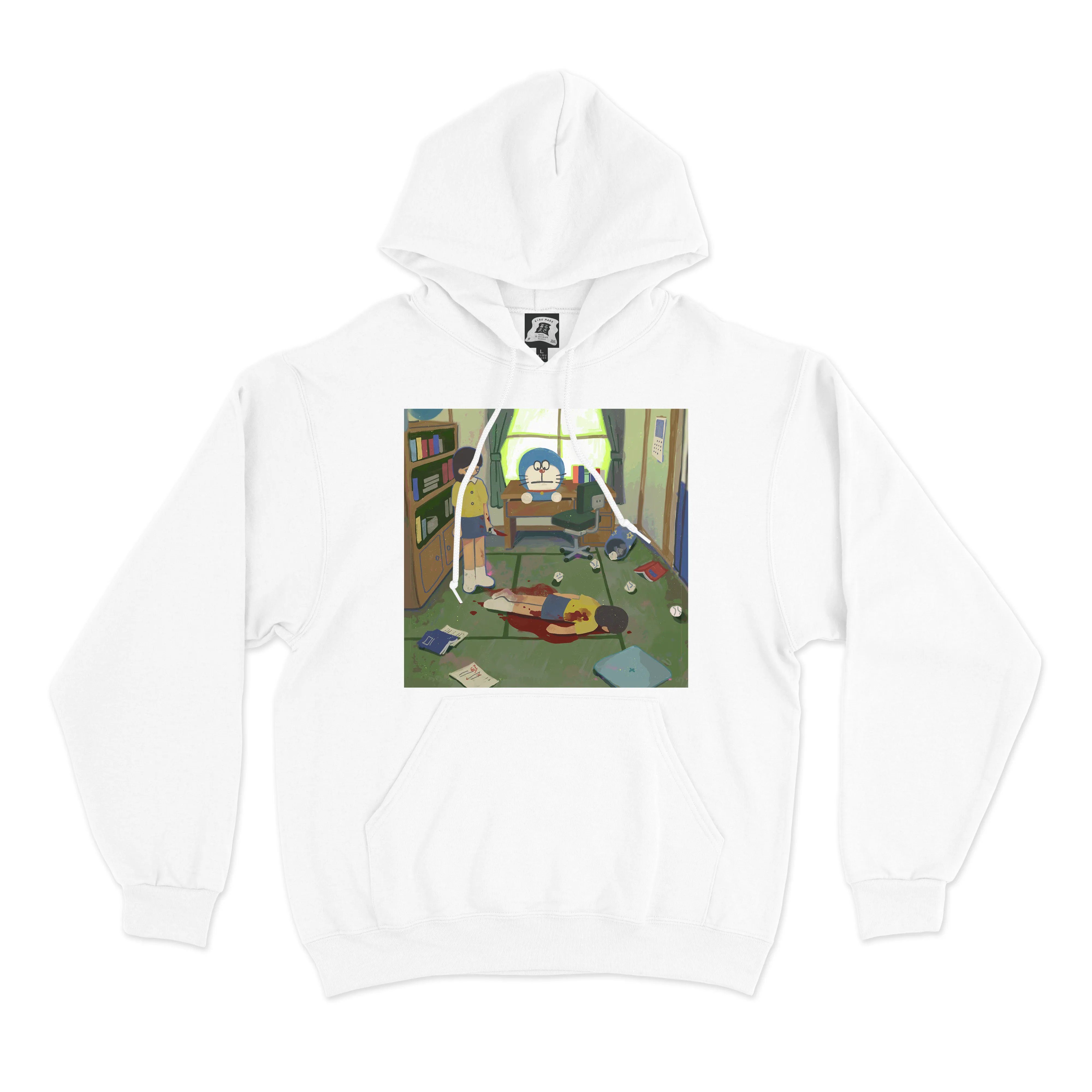 "I Killed Myself In The Past" Basic Hoodie White