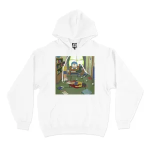 "I Killed Myself In The Past" Basic Hoodie White
