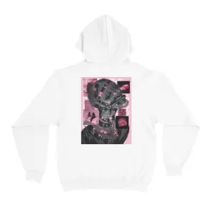 "Kawaiii" Basic Hoodie White