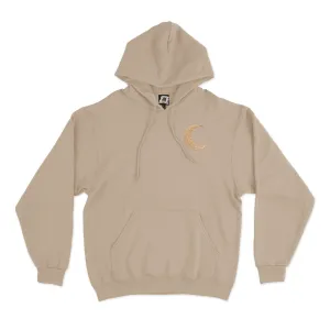 "La Lune" Fleece Hoodie Beige