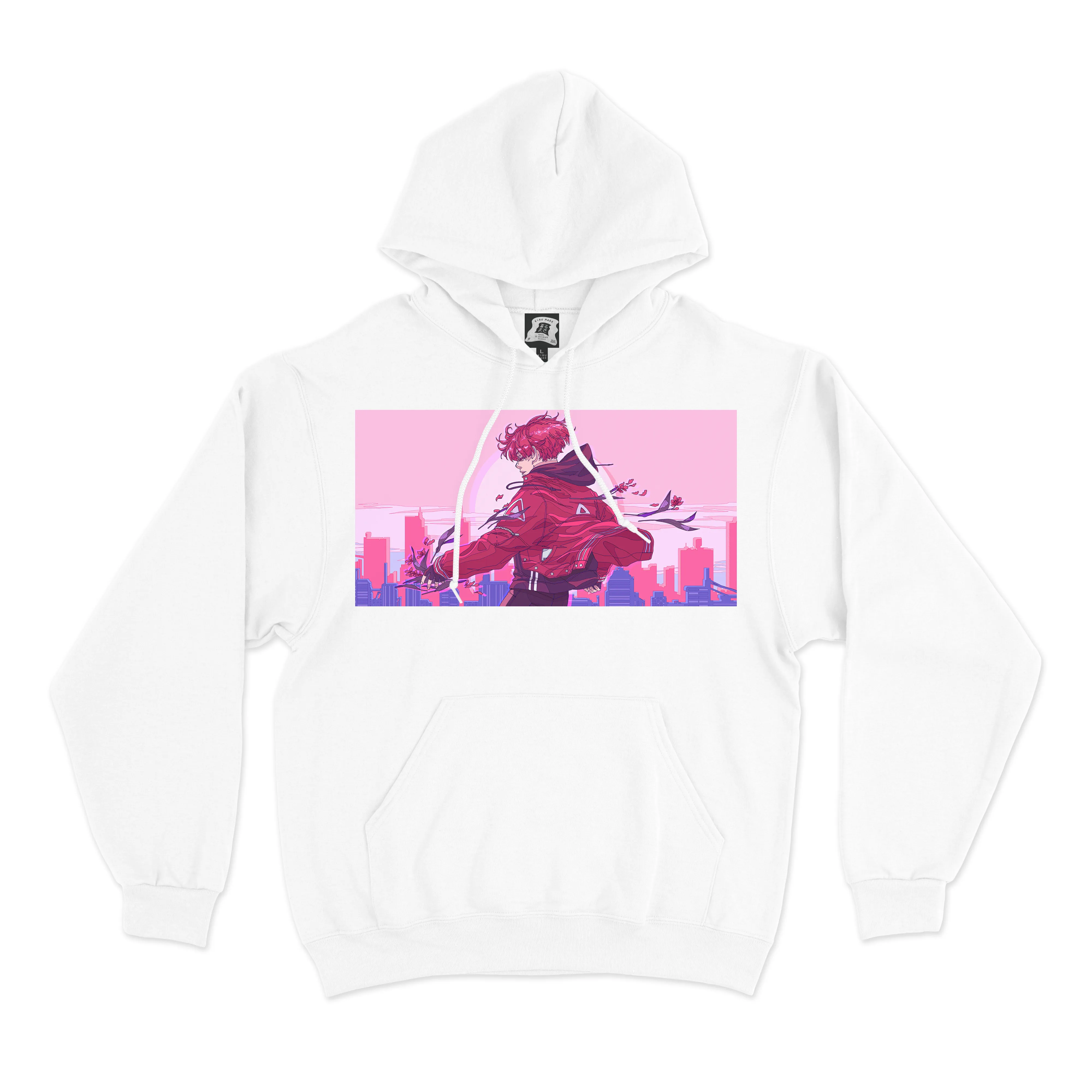 "Learning to Let Go" Basic Hoodie Black/White