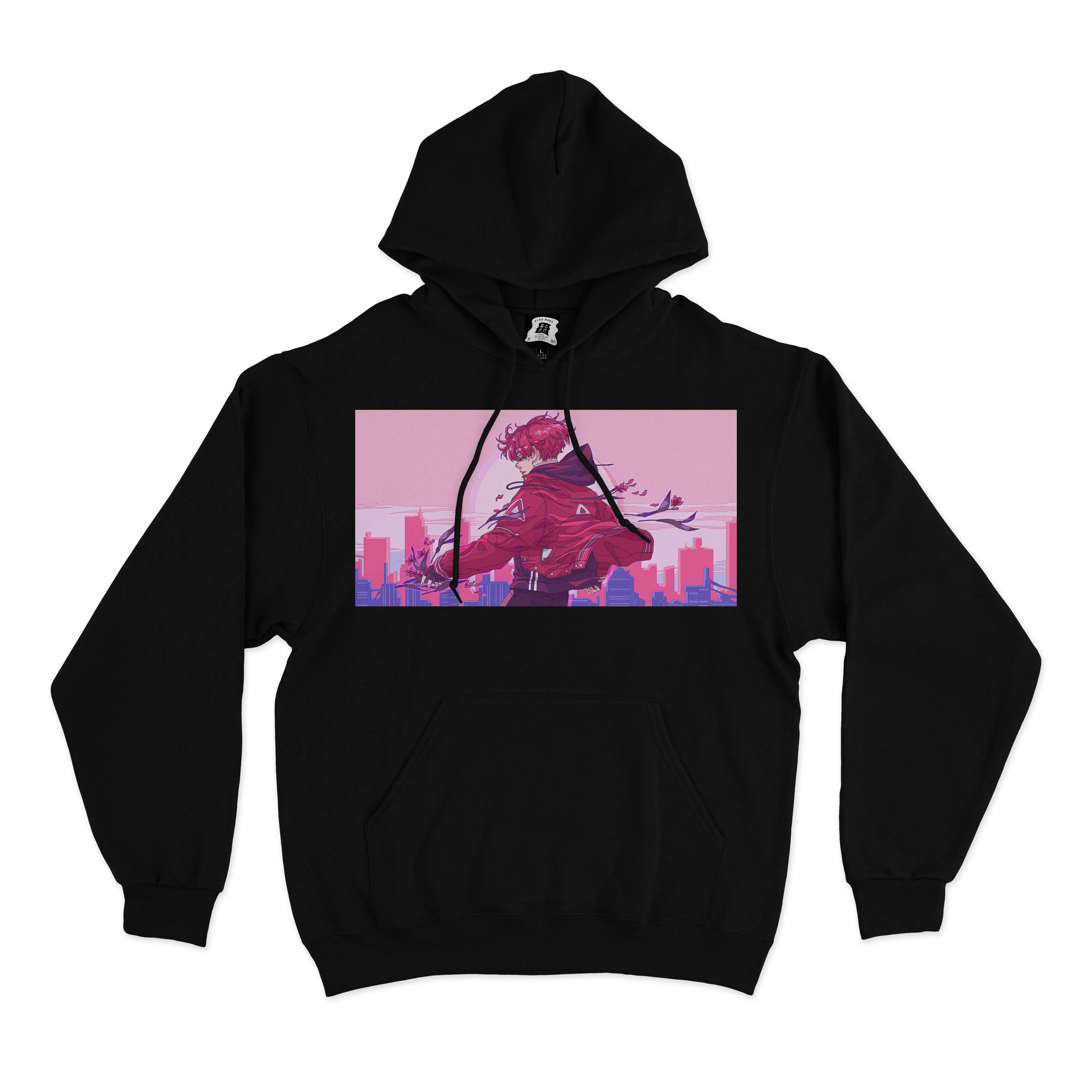 "Learning to Let Go" Basic Hoodie Black/White