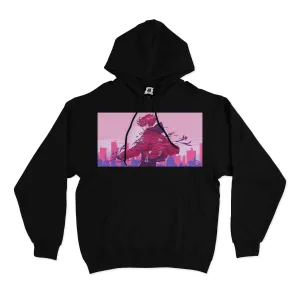 "Learning to Let Go" Basic Hoodie Black/White