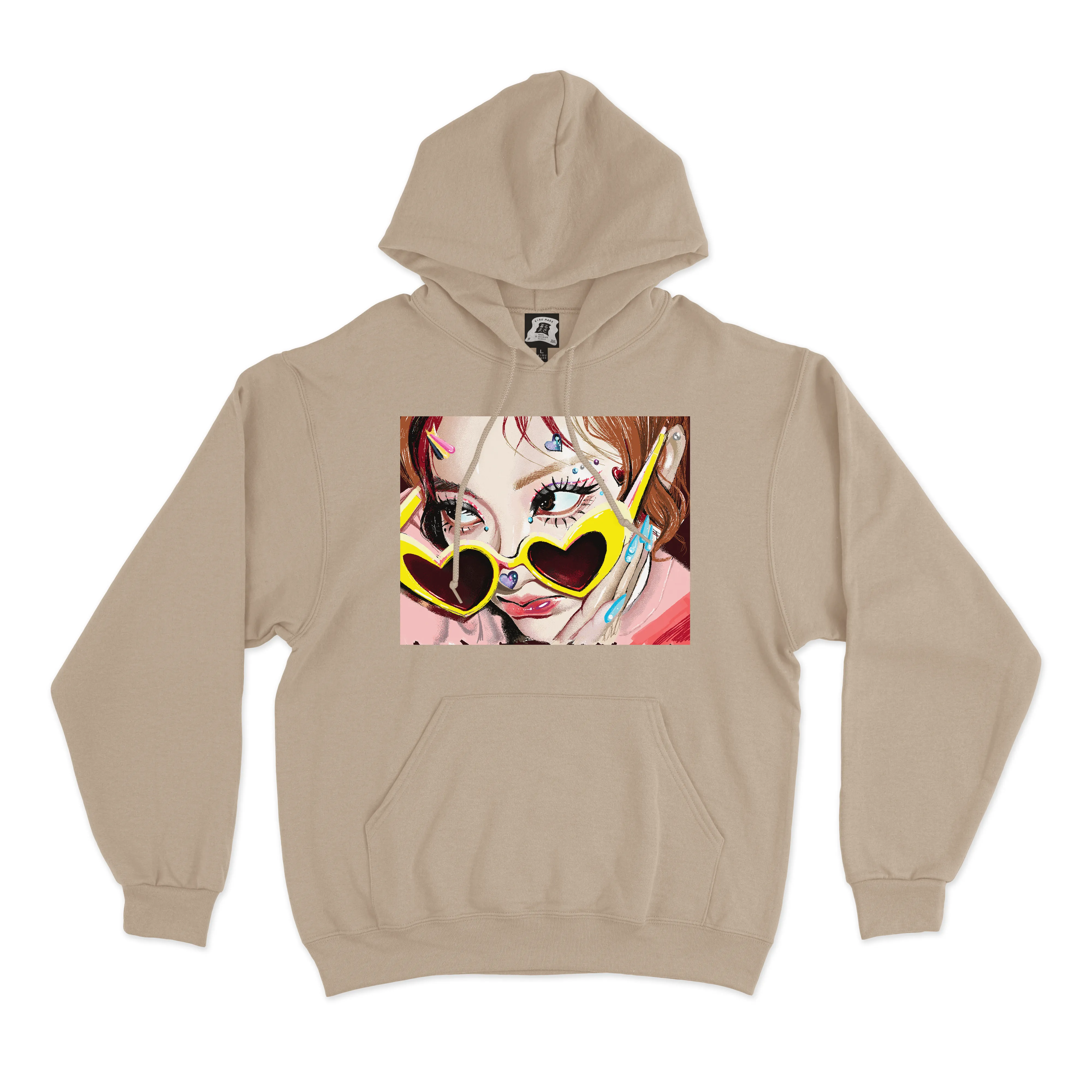"Ningning" Basic Hoodie Beige