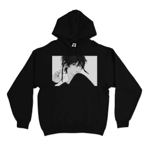 "Piercing" Basic Hoodie White/Black
