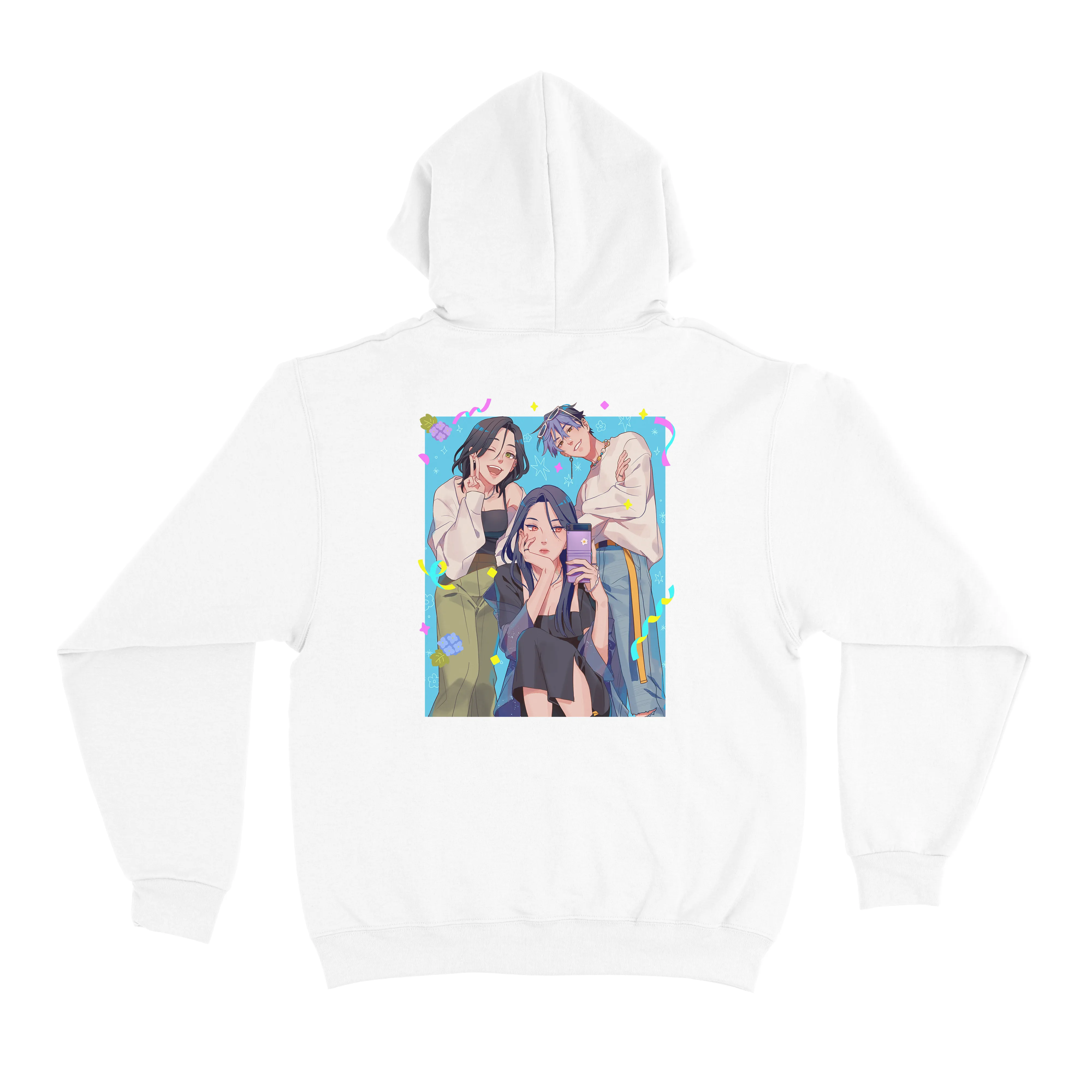 "Selfie 0.2" Basic Hoodie White