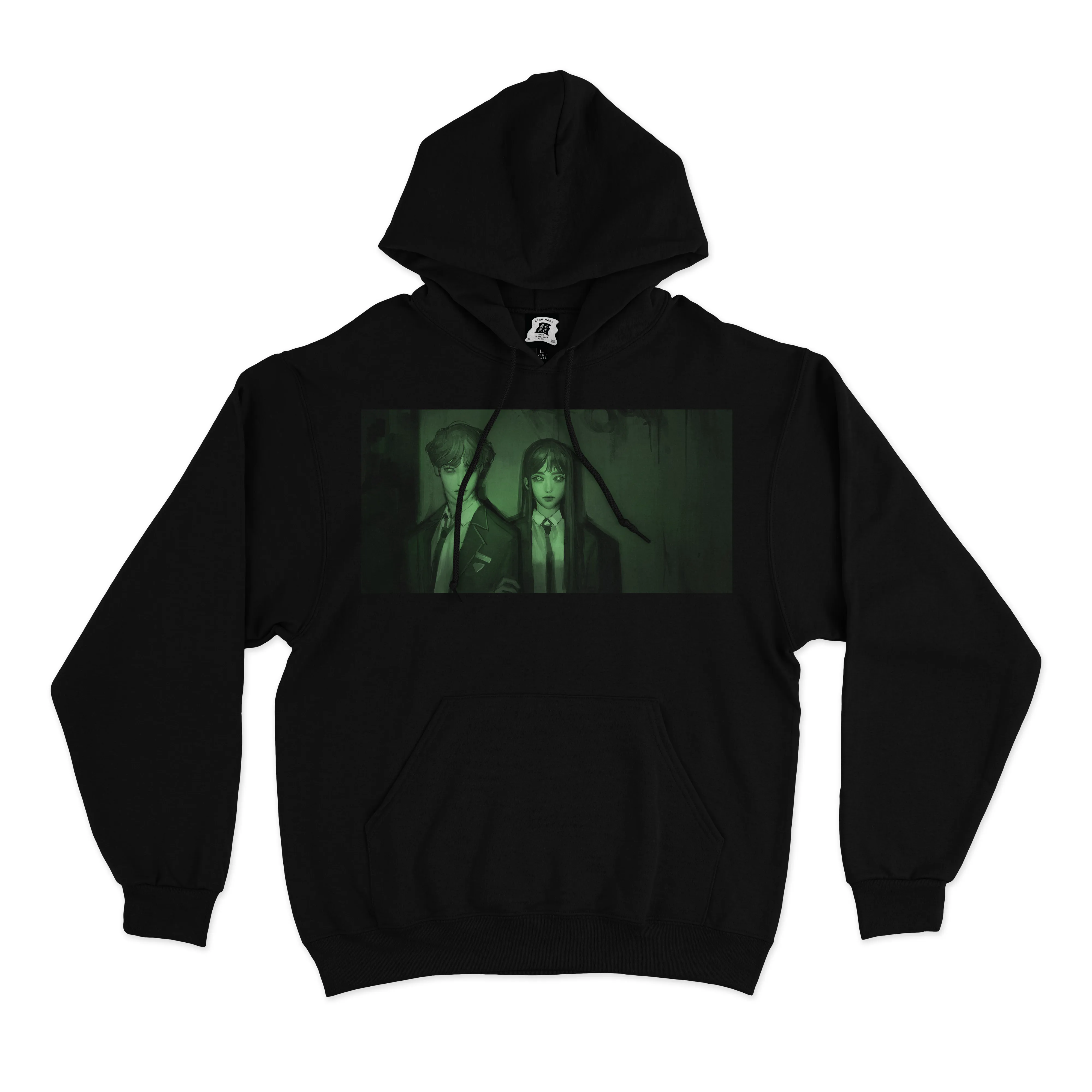 "Together" Basic Hoodie Black