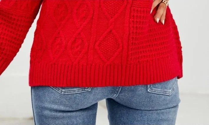 Radiant Spirals Knit Pattern Sweater — Women's Fall Sweaters