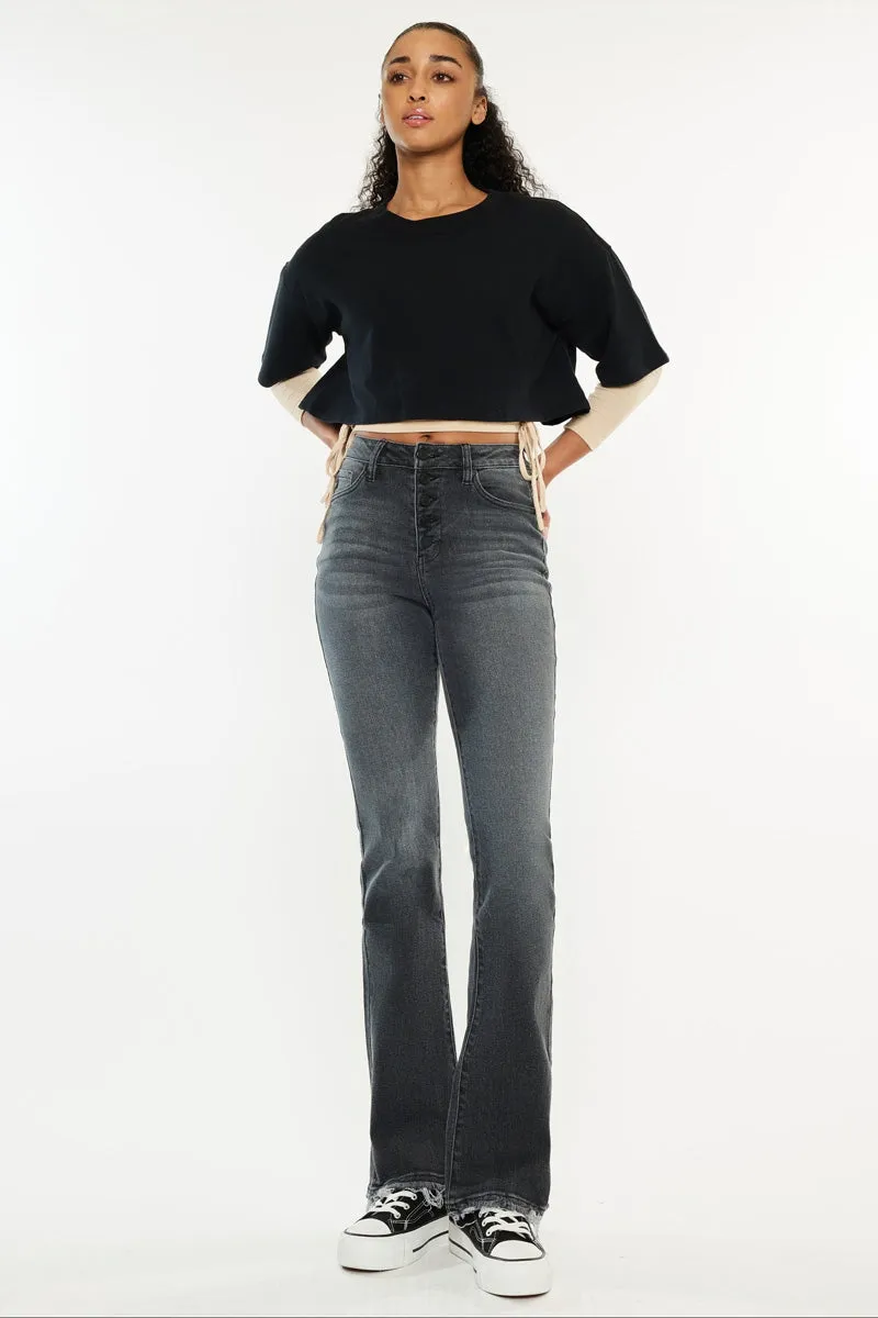 Rainn Ultra High Rise Flare Jeans