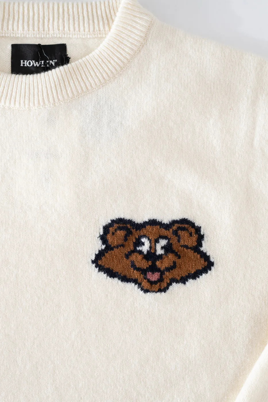 Real Shaggy Bear Pullover - Ecru