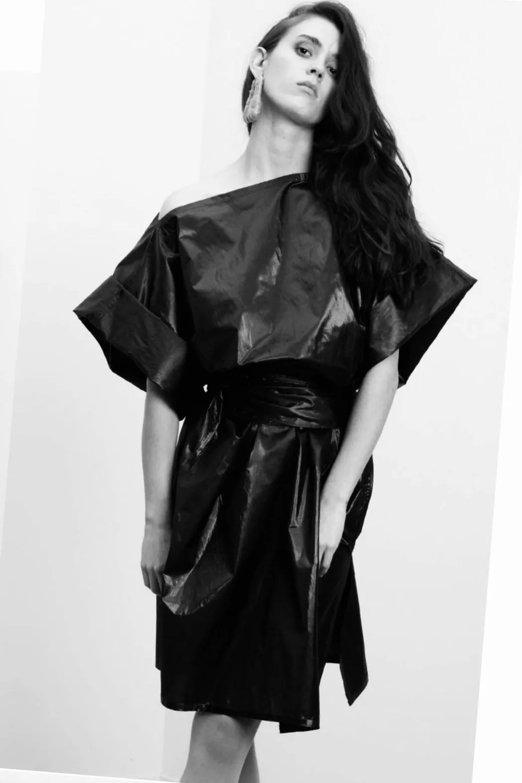 Rectangle Kaftan & Sash in Sienna Silk