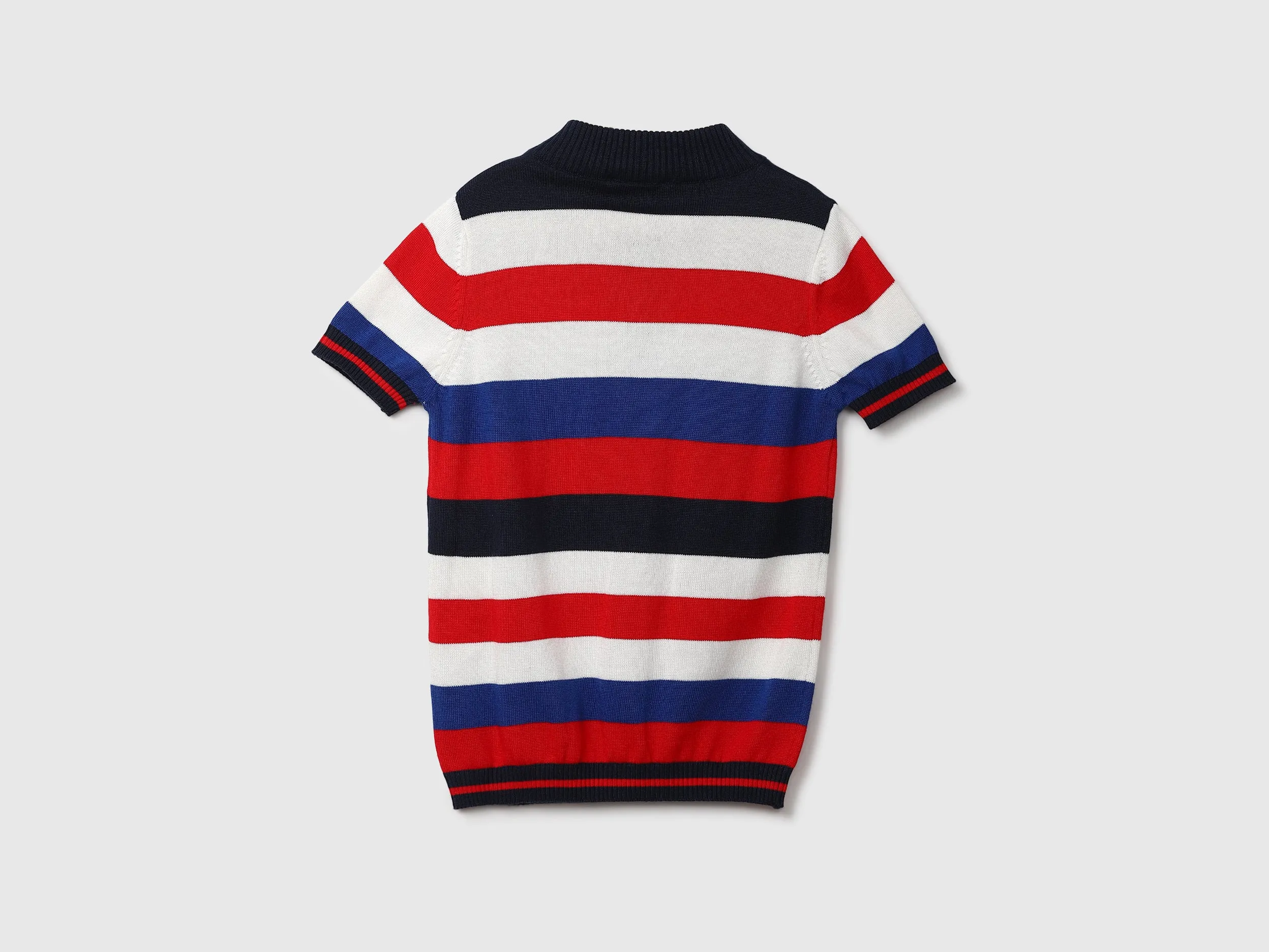 Red And Blue Striped Sweater