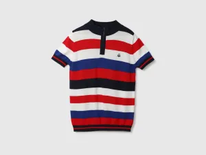 Red And Blue Striped Sweater