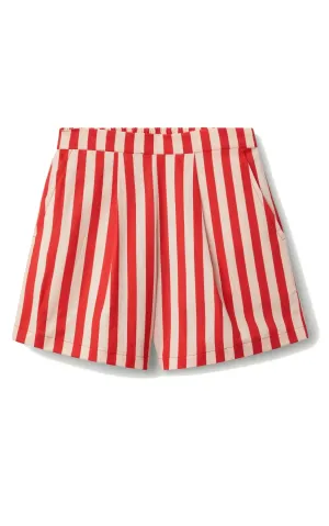 Red Striped Shorts
