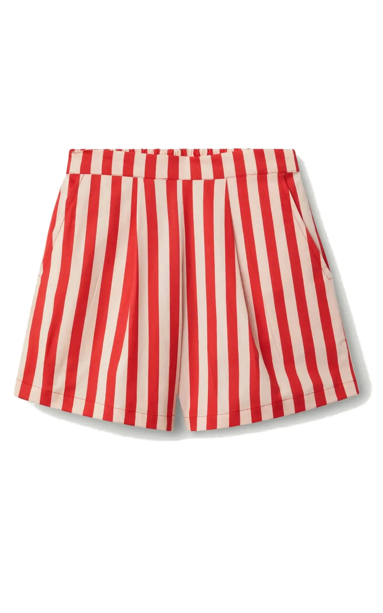 Red Striped Shorts