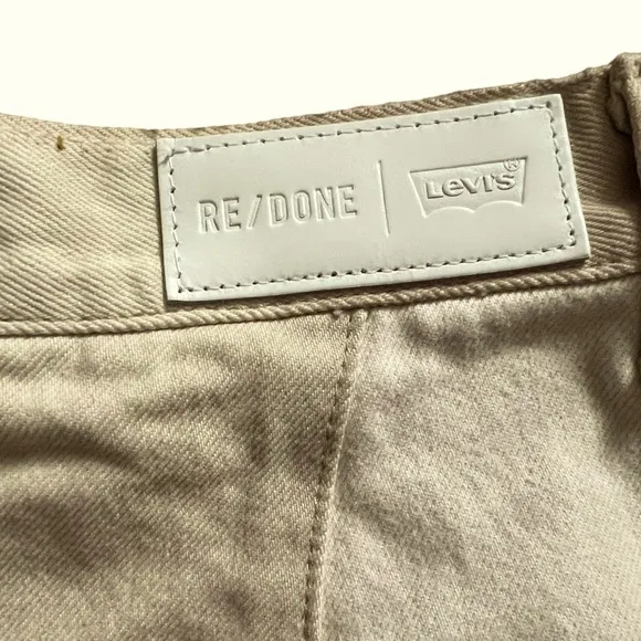 ReDone Patch Denim Shorts