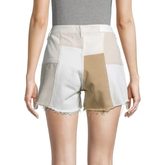ReDone Patch Denim Shorts