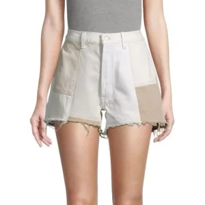ReDone Patch Denim Shorts