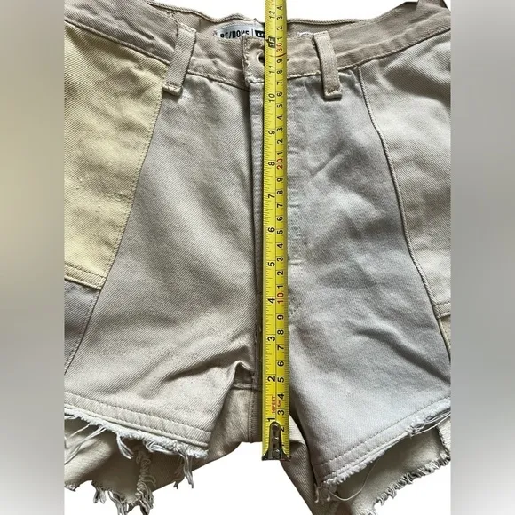 ReDone Patch Denim Shorts