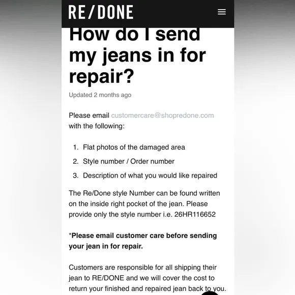ReDone Patch Denim Shorts