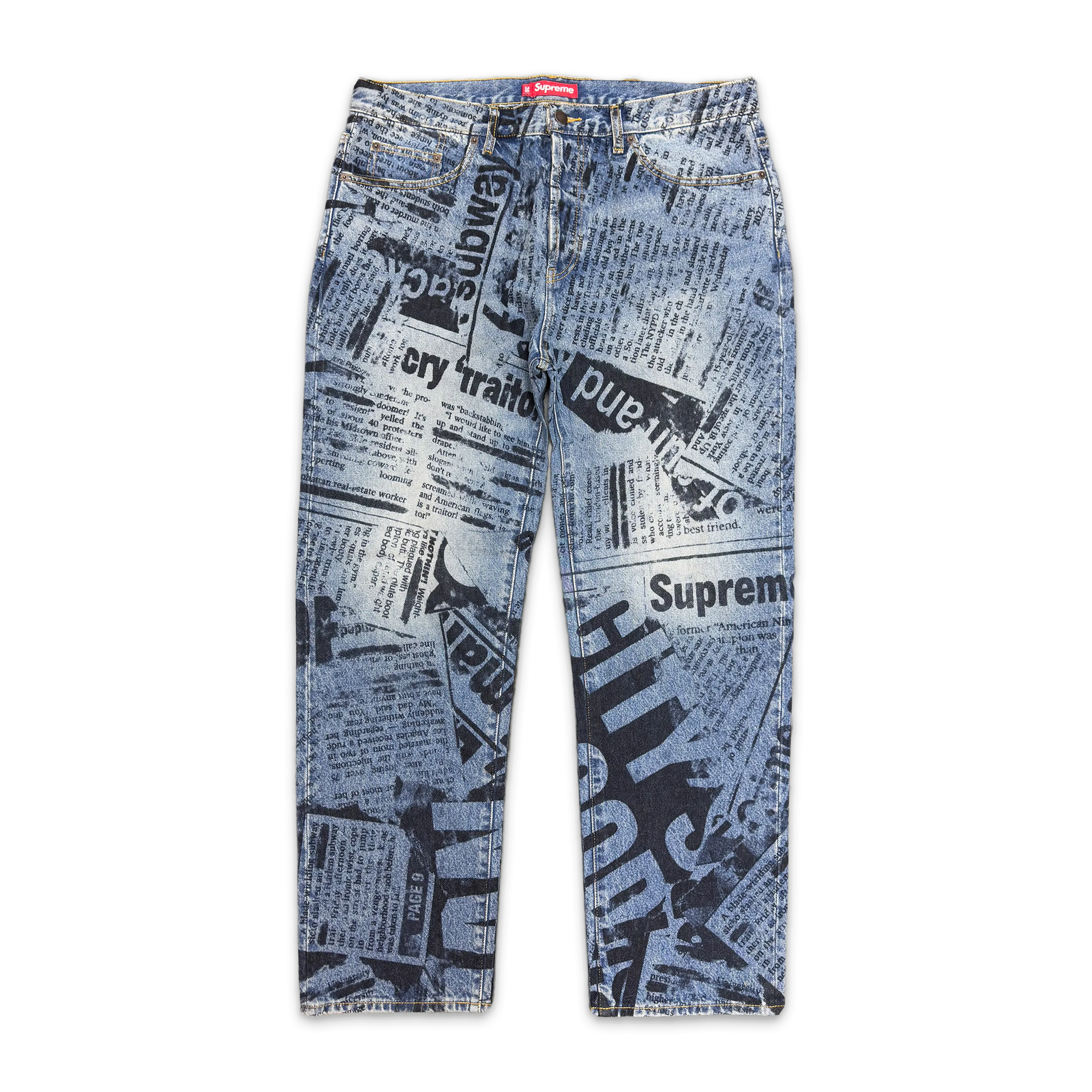 Regular Jean SS25 "News Print"