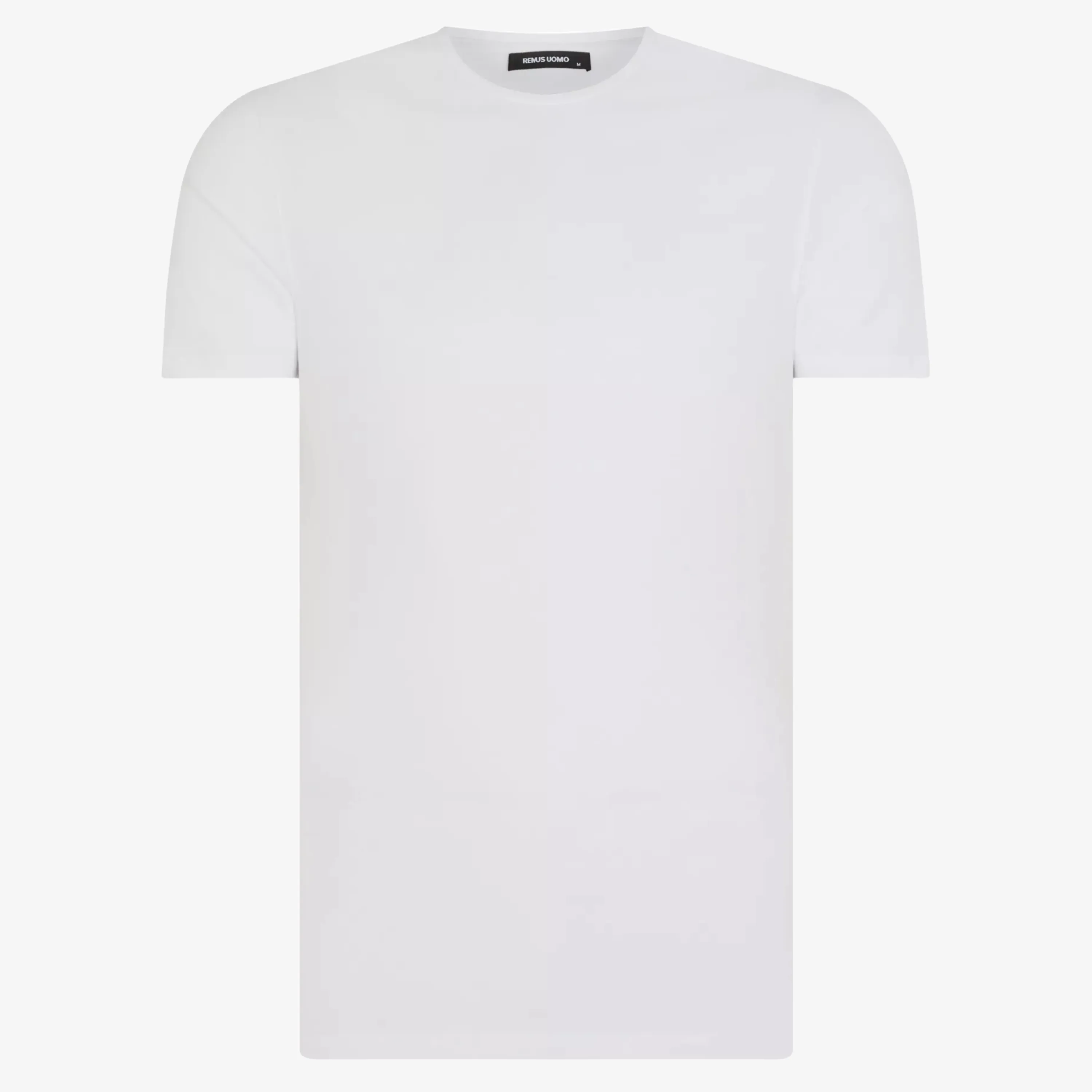 Remus Tapered Fit Cotton-Stretch T-Shirt - White