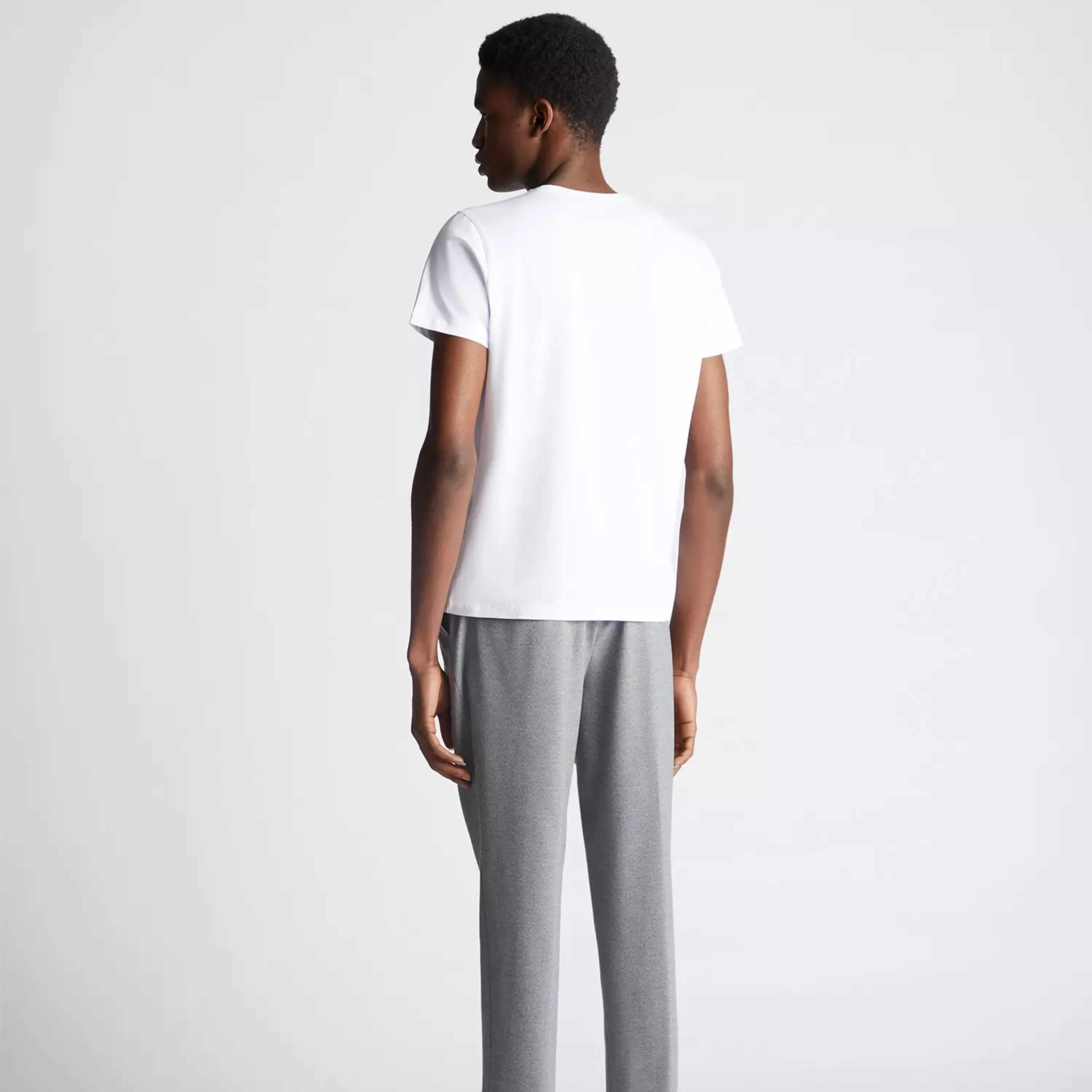Remus Tapered Fit Cotton-Stretch T-Shirt - White