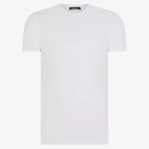 Remus Tapered Fit Cotton-Stretch T-Shirt - White