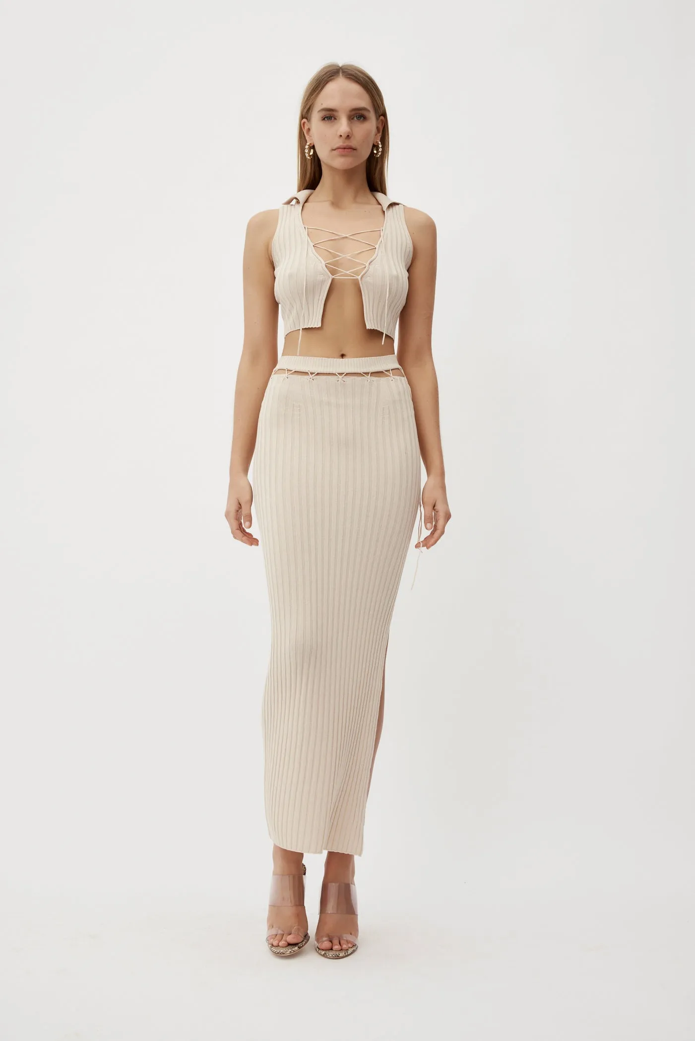 Reposier Tan Skirt