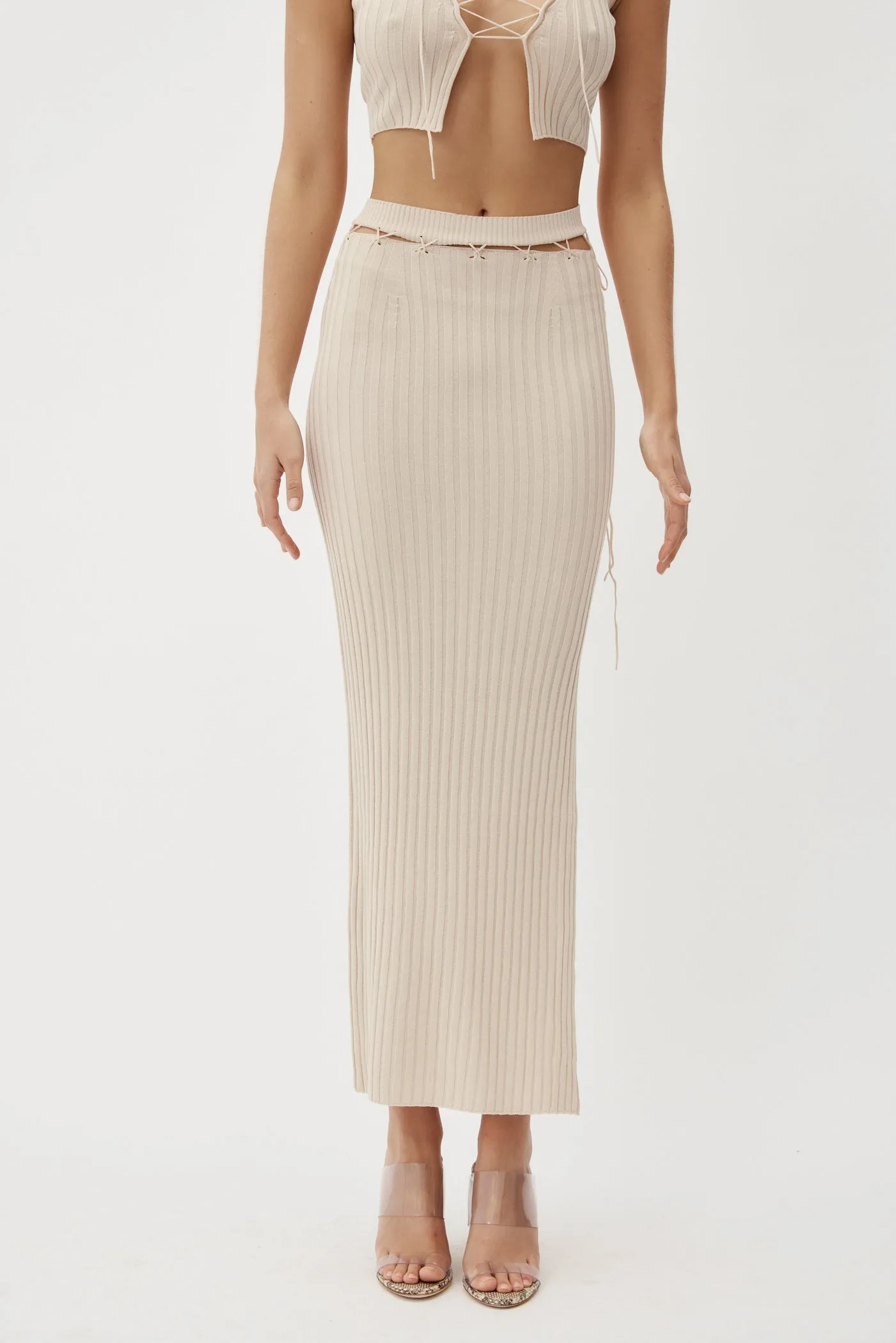 Reposier Tan Skirt