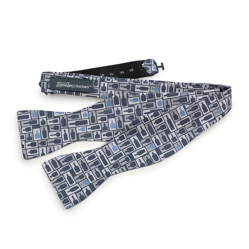 Retro Bourbon  Bow Tie   Sock Gift Set | Navy   Gray