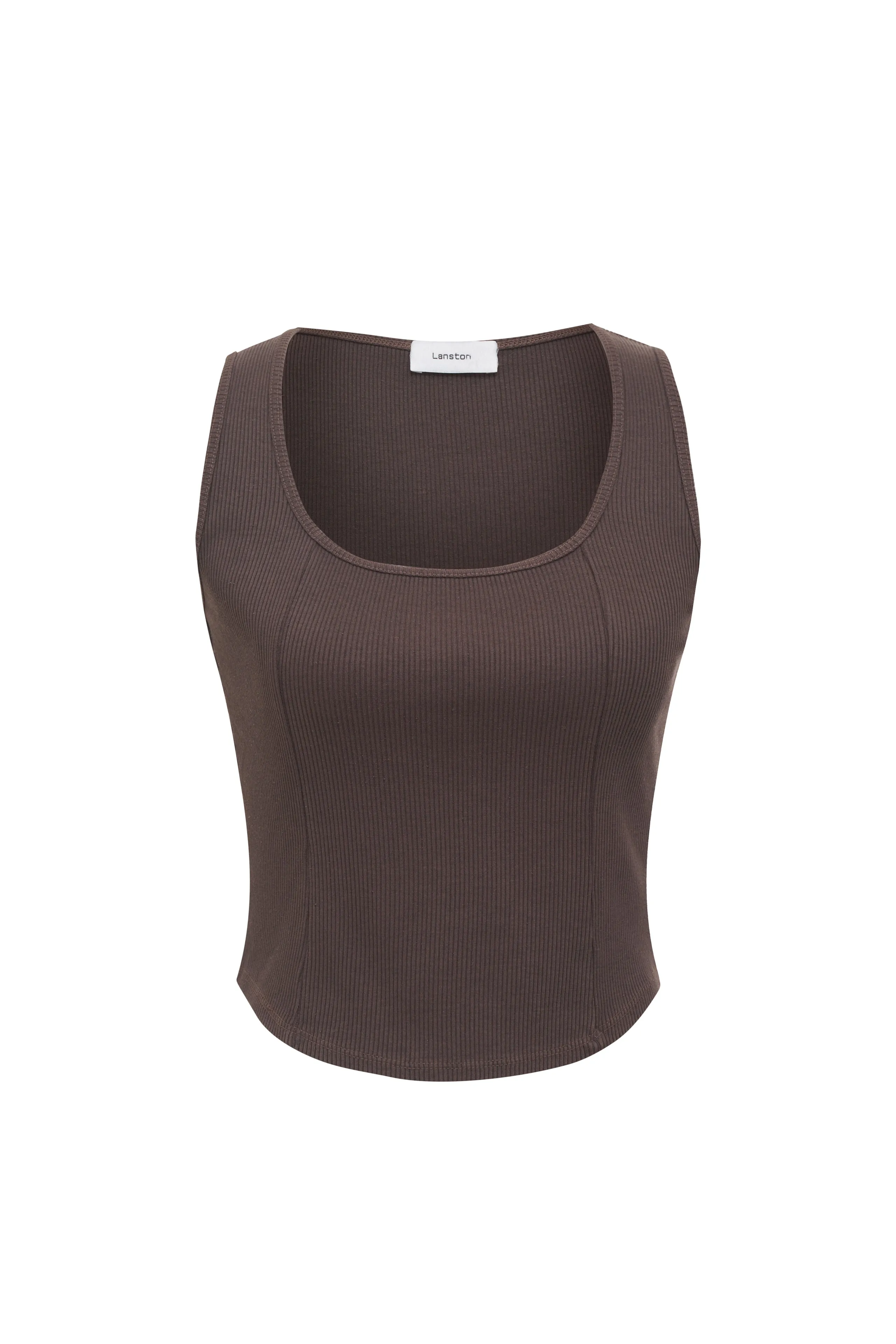 Ribbed Square Neck Tank