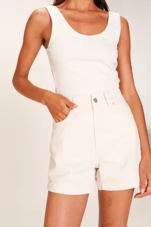 RICE SHORT - ECRU