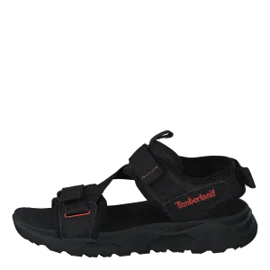Ripcord 2 Strap Sandal Black Webbing