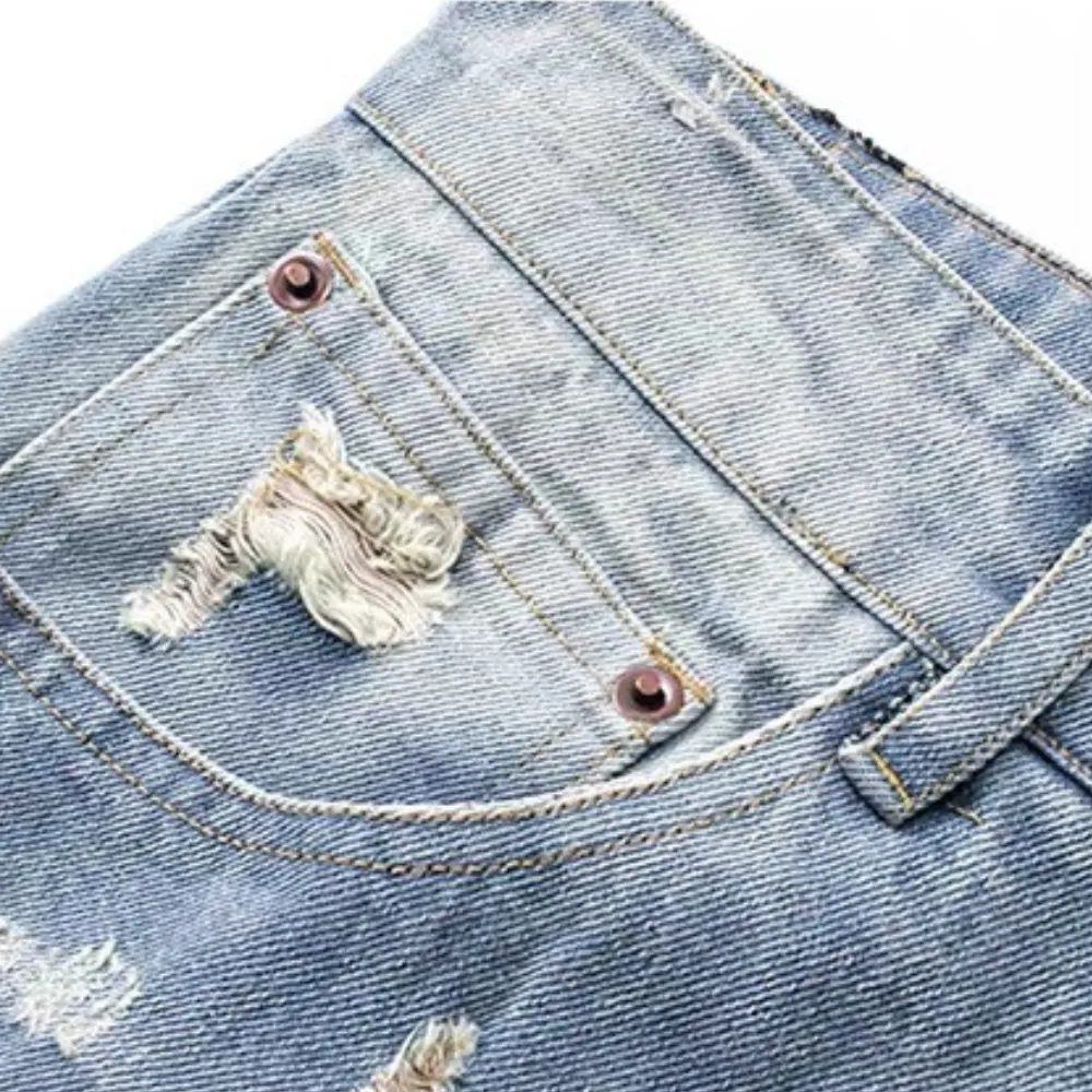Ripped Hand-Painted Spider Jeans