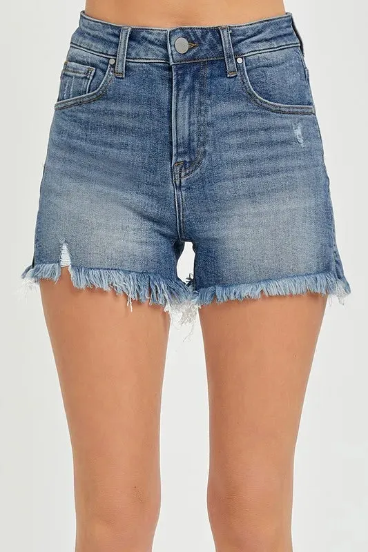RISEN High Rise Side Slit Shorts