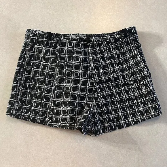 River Island Black Check Smart Shorts ASO Taylor Swift