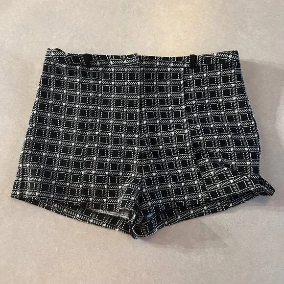 River Island Black Check Smart Shorts ASO Taylor Swift