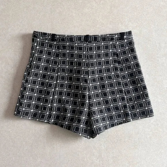 River Island Black Check Smart Shorts ASO Taylor Swift