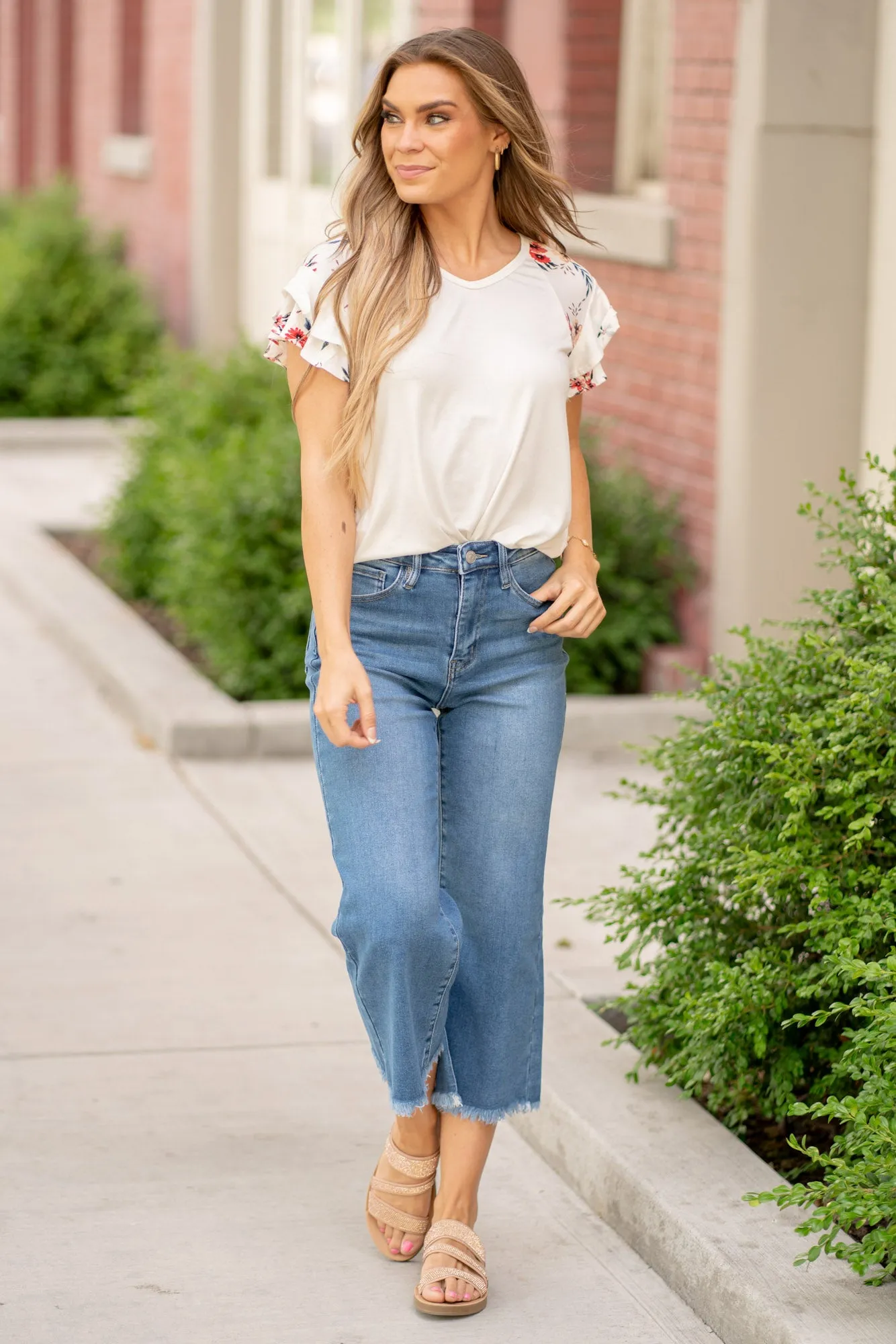 Rixby High Rise Capri Flare