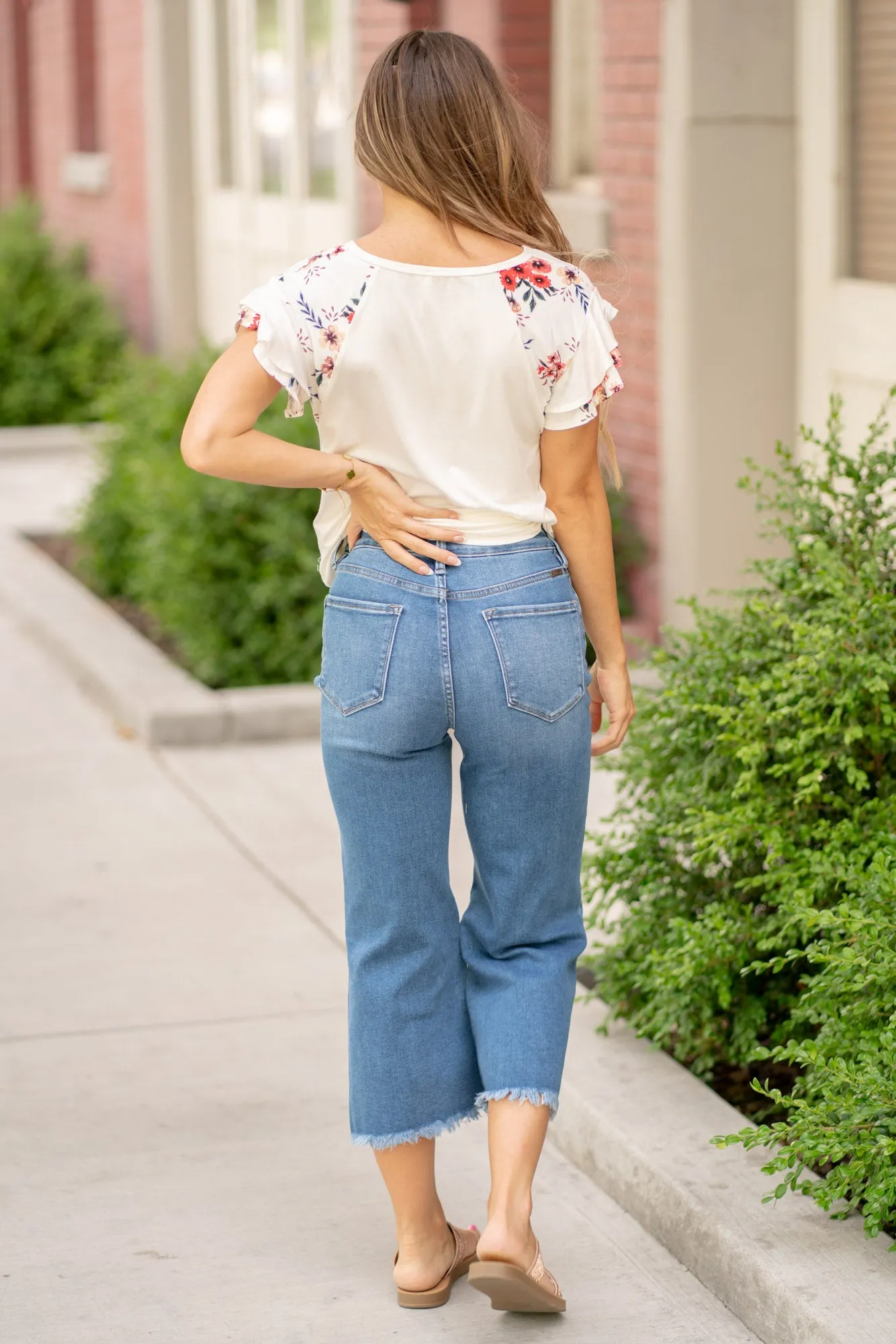Rixby High Rise Capri Flare