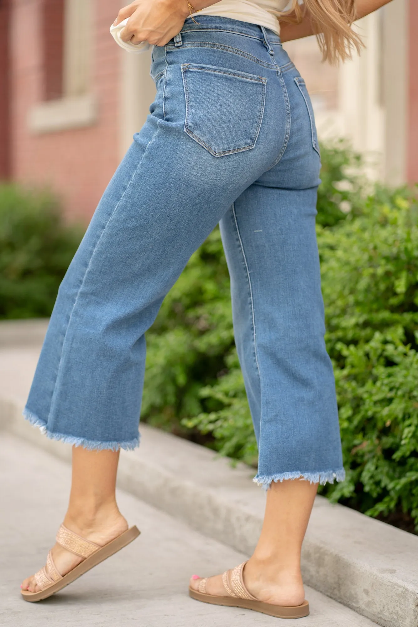 Rixby High Rise Capri Flare